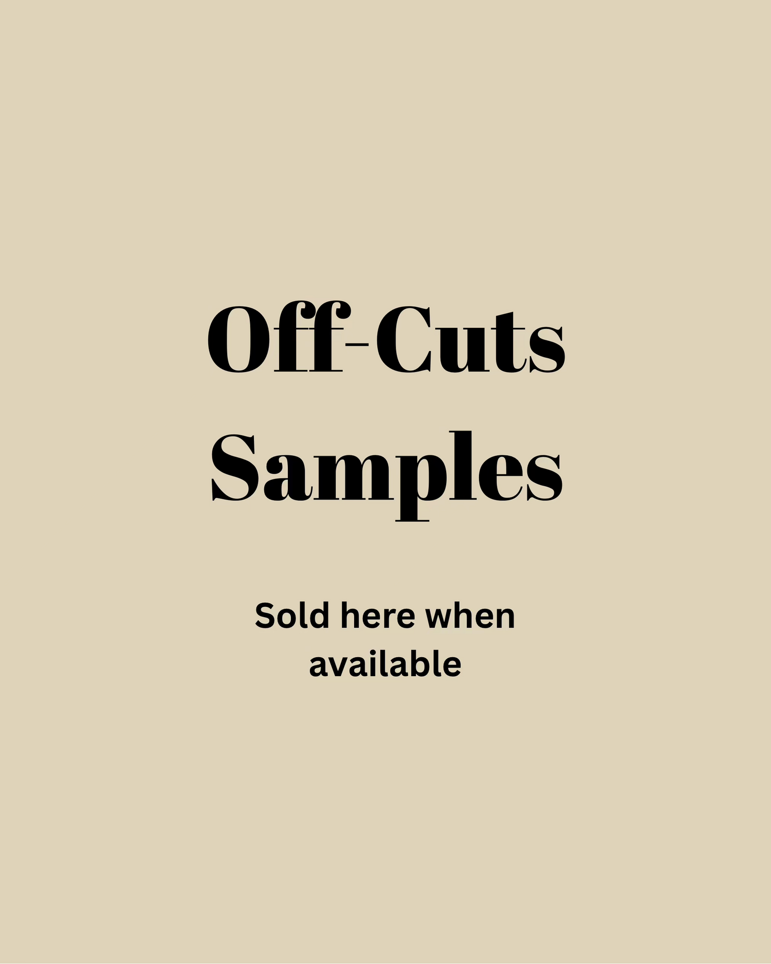 The off cut section