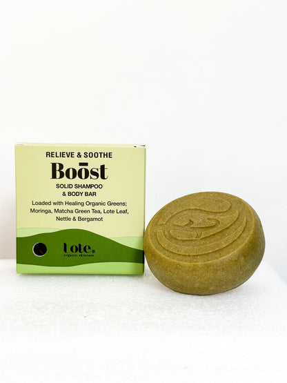 Boost Shampoo & Body Bar with Bergamot & Matcha Green Tea