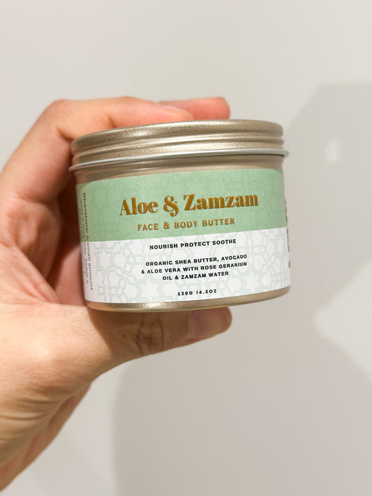 Organic Aloe Vera & ZamZam face & Body Cream