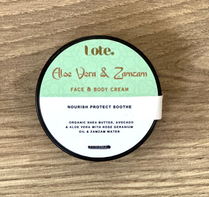 Aloe & Zamzam cream off cut